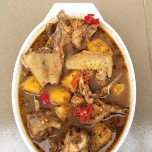 Peppersoup (Catfish | Cow Tail | Chicken | Goat Meat | Beef)