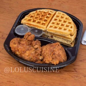 Waffles & Chicken with Maple Syrup